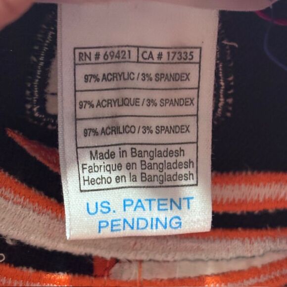 Chicago Bears NFL Baseball Hat Wrap Around Coloring Rare Navy Blue Reebok - Picture 7 of 7